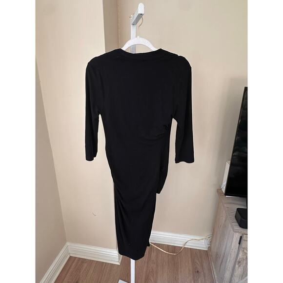 MM. LaFleur The Casey Dress Black Midi size Large - Picture 7 of 9